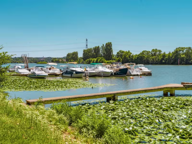 Vue Saône Camping de Thoissey